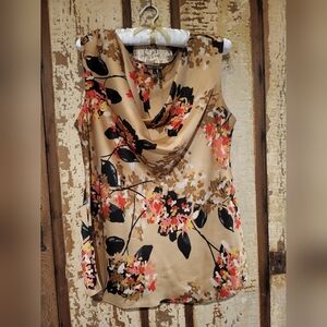 Nic+Zoe, size L, Floral Sleeveless Blouse